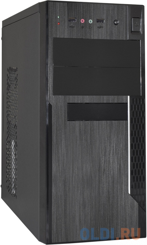 Корпус Minitower ExeGate MA-373X (mATX, без БП, 2*USB, аудио, черный)