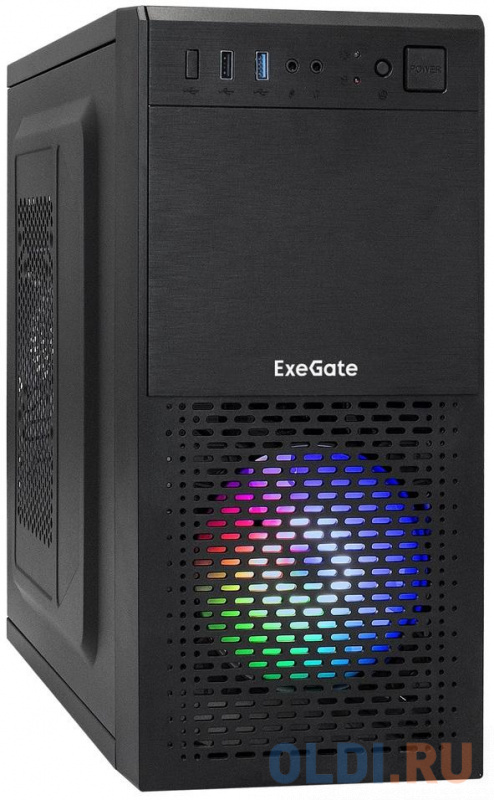 Корпус microATX Exegate mEVO-7807 Без БП черный