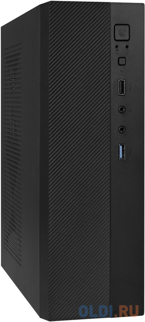 Корпус Desktop ExeGate MI-301U-250 (mATX/mini-ITX, 1U-F250S 4см, 1*USB+1*USB3.0, аудио, черный)