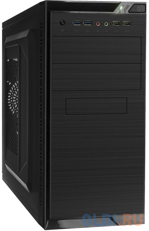 Корпус Minitower ExeGate QA-412U-XP350 (mATX, БП XP350 с вент. 12см, 2*USB+2*USB3.0, аудио, черный)