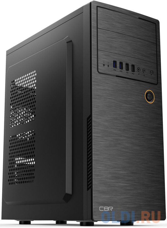 PCC-ATX-E180-USB22-450W Корпус ATX Miditower E180, c БП ATX450-12EC (450W/120mm), 2*USB 2.0, HD Audio+Mic, Black