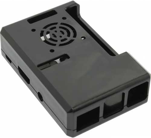 RA187   Корпус ACD Black ABS Plastic Case w/GPIO port hole and Fan holes for Raspberry Pi 3 B,  (RASP1788) (494446)