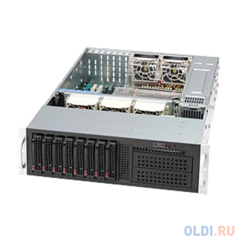 &quot;Корпус SuperMicro CSE-835TQC-R1K03B 3U 8-Port Backplane Supports 8 x 3.5&quot; SAS3/SATA3 HDD/SSD with&quot; 2x mini SAS HD connecto