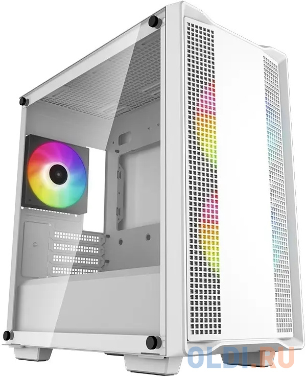 Deepcool CC360 WH ARGB без БП, боковое окно (закаленное стекло), белый, mATX