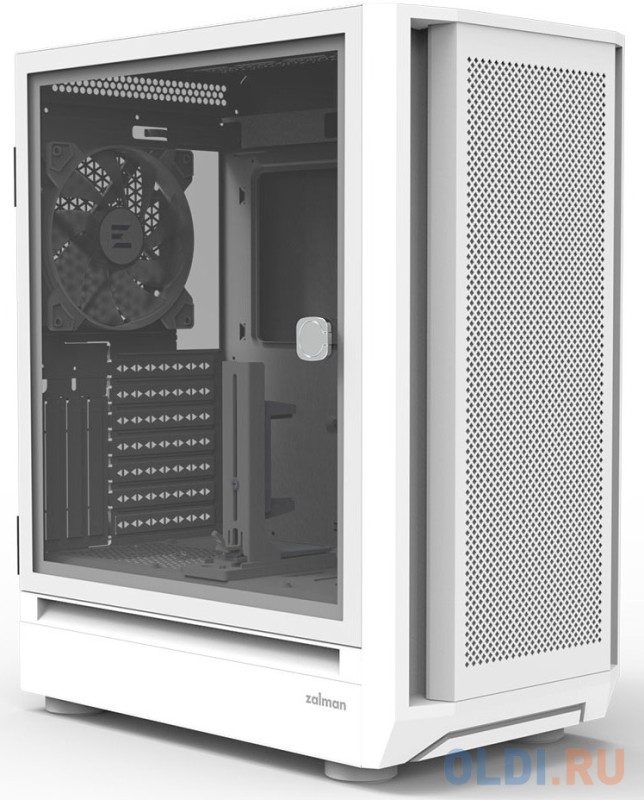 ZALMAN i6, EATX, WHITE, FRONT MESH, WINDOW, 2x3.5", 3x2.5", 1xUSB2.0, 1xUSB3.0, 1xUSB Type C, FRONT 3x140mm RGB LED, REAR 1x140mm RGB LED