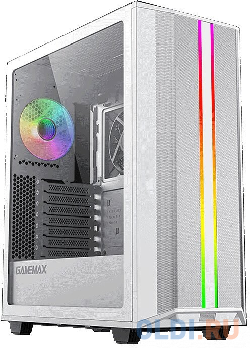 GameMax Корпус Precision COC White (T808) (ATX, Белый, 2*USB 3.0, Зак.стекло, 1*120мм+ COC, без БП)