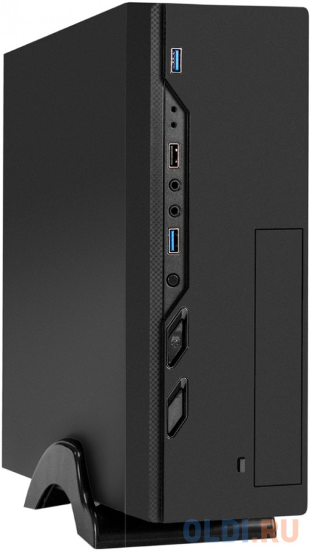 Корпус Desktop ExeGate MI-208U2-M450 (mini-ITX/mATX, БП M450 с вент. 8см, 1*USB+2*USB3.0, аудио, черный)