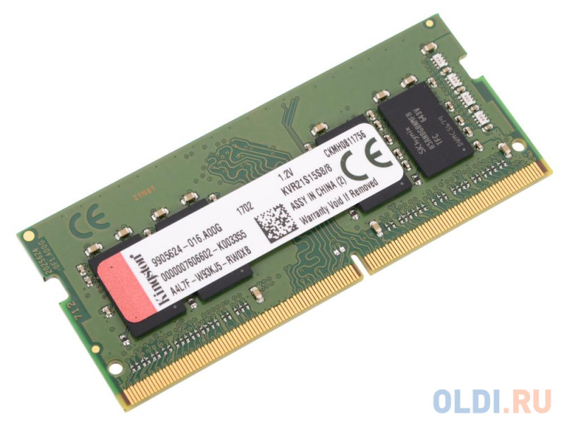 Оперативная память для ноутбука Kingston ValueRAM SO-DIMM 8Gb DDR4 2133 MHz KVR21S15S8/8