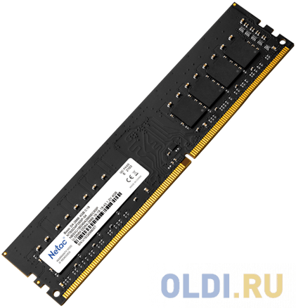 Оперативная память для компьютера Netac Basic DIMM 8Gb DDR4 2666 MHz NTBSD4P26SP-08