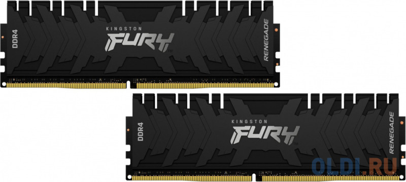 Оперативная память для компьютера Kingston Fury Renegade DIMM 16Gb DDR4 4600 MHz KF446C19RBK2/16