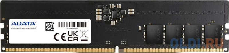 Оперативная память для компьютера ADATA AD5U480032G-S DIMM 32Gb DDR5 4800 MHz AD5U480032G-S