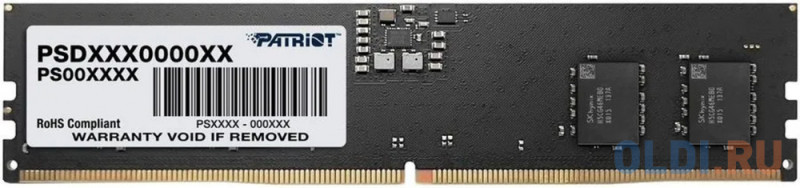 Оперативная память для компьютера Patriot Signature DIMM 8Gb DDR5 5600 MHz PSD58G560041