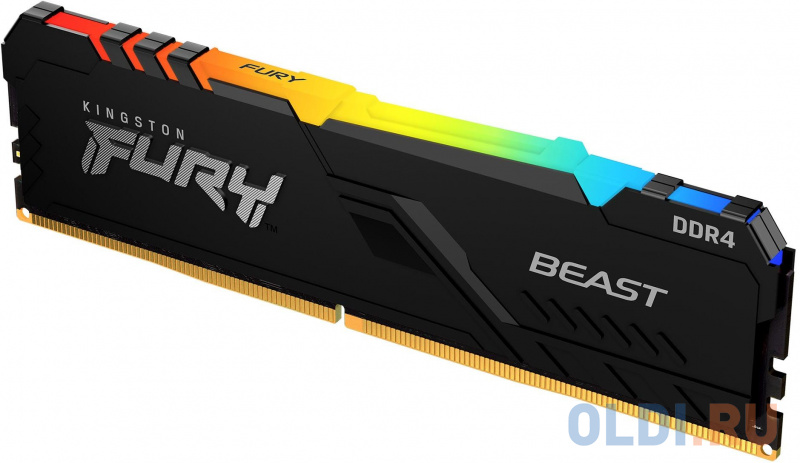 Оперативная память для компьютера Kingston Fury Beast RGB DIMM 64Gb DDR4 3200 MHz KF432C16BB2AK2/64