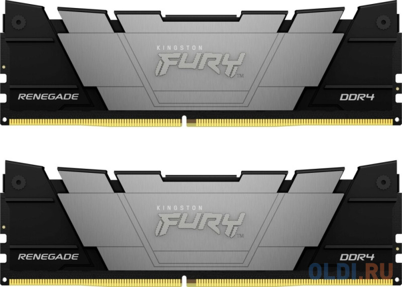 Оперативная память для компьютера Kingston Fury Renegade Black DIMM 64Gb DDR4 3600 MHz KF436C18RB2K2/64