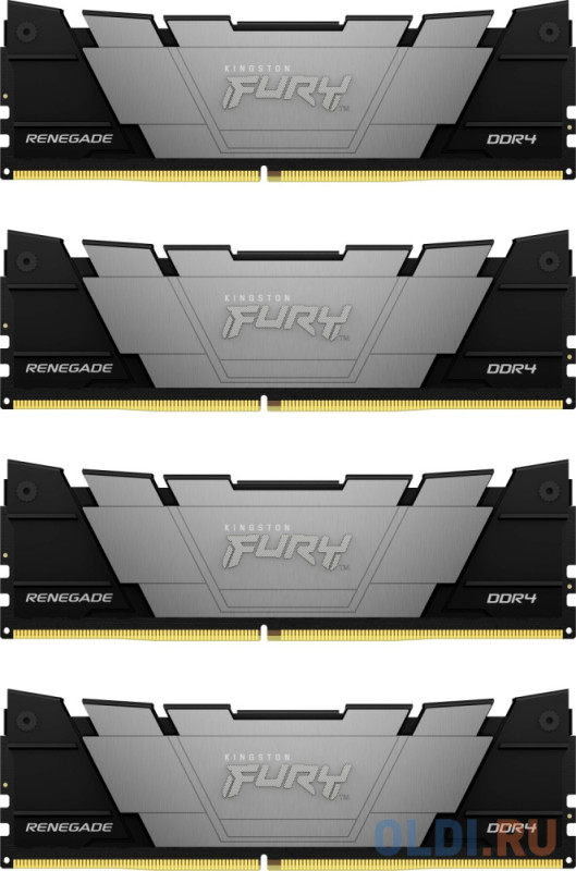 Оперативная память для компьютера Kingston Fury Renegade DIMM 128Gb DDR4 3200 MHz KF432C16RB2K4/128