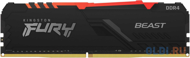 Оперативная память для компьютера Kingston Fury Beast RGB DIMM 32Gb DDR4 3200 MHz KF432C16BB2A/32