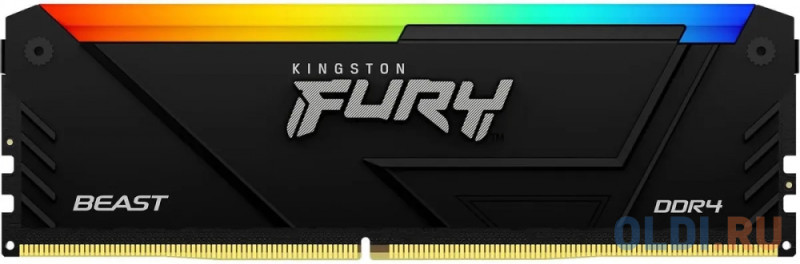 Оперативная память для компьютера Kingston Fury Beast RGB DIMM 8Gb DDR4 2666 MHz KF426C16BB2A/8