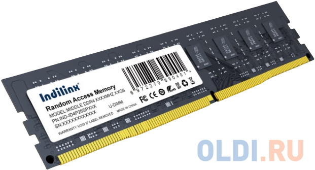 Оперативная память для компьютера Indillinx IND-ID4P32SP32X DIMM 32Gb DDR4 3200 MHz IND-ID4P32SP32X