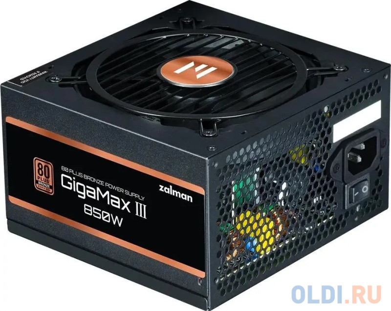 Zalman ZM850-GV3, 850W, ATX12V v3.0, Gen 5.0, APFC, 12cm Fan, 80+ Bronze, Retail