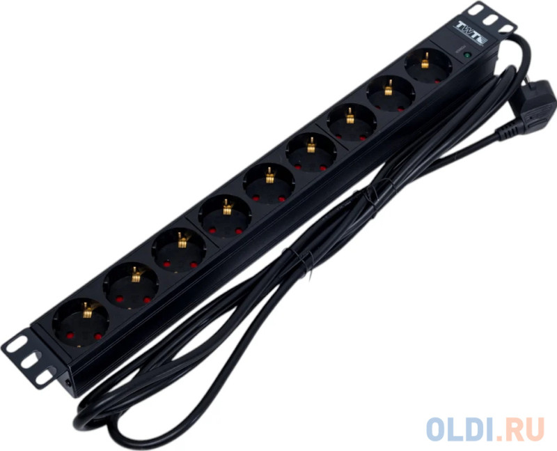 Блок розеток Lanmaster TWT-PDU19-16A9P-3.0 вертикальный 8 розеток базовые 10A C14