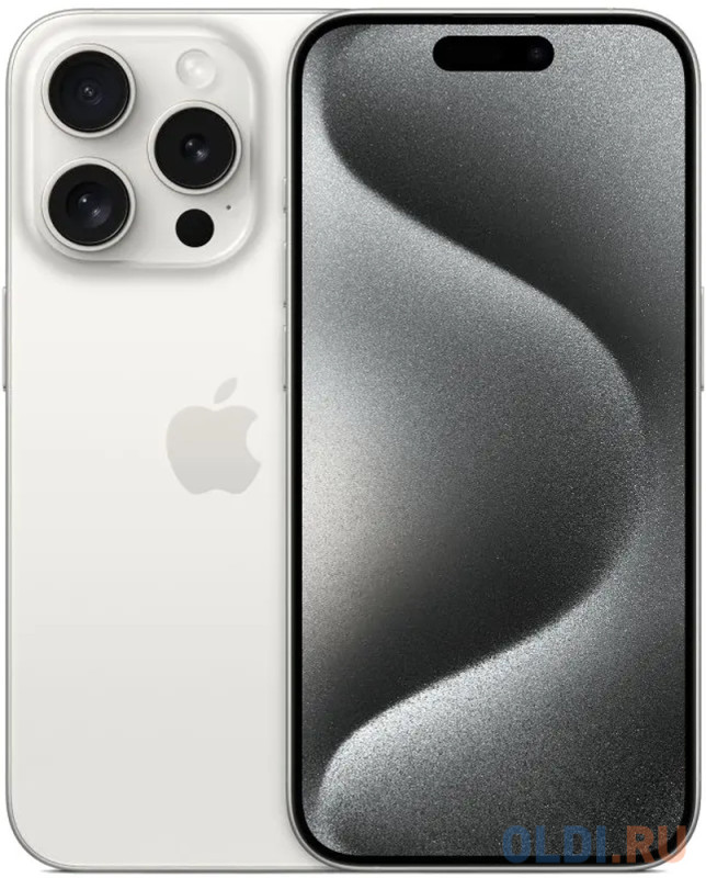 Смартфон Apple iPhone 15 Pro 256Gb,  A3104,  белый титан