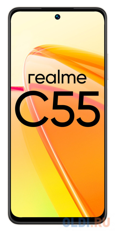 Смартфон Realme RMX3710 C55 128Gb 6Gb перламутровый моноблок 3G 4G 6.72" 1080x2400 Android 13 64Mpix 802.11 b/g/n/ac NFC GPS GSM900/1800 GSM1900