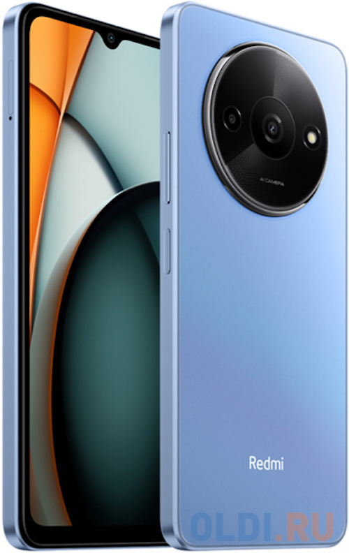 Redmi A3 Star Blue (23129RN51X), 17,20 см (6.78") 20:9 1600 x 720, 4x2.2ГГц + 4x1.8ГГц, 8 Core, 4GB RAM, 128GB, 8 МП + QVGA/5Mpix, 2 Sim, 2G, 3G,