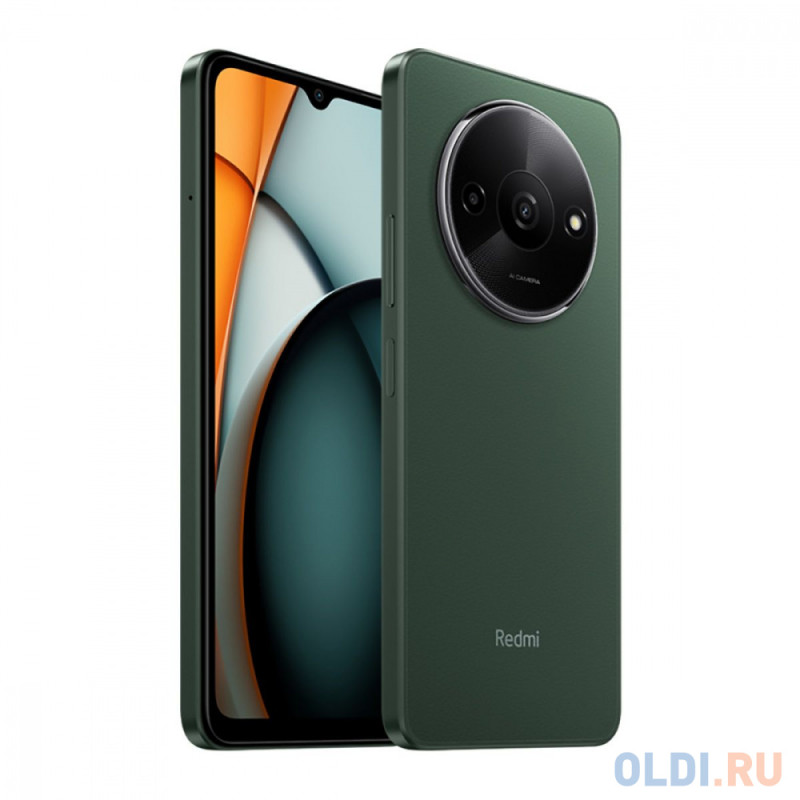 Redmi A3 Forest Green (23129RN51X), 17,20 см (6.78") 20:9 1600 x 720, 4x2.2ГГц + 4x1.8ГГц, 8 Core, 4GB RAM, 128GB, 8 МП + QVGA/5Mpix, 2 Sim, 2G,