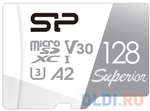 Флеш карта microSD 128GB Silicon Power Superior Pro A2 microSDXC Class 10 UHS-I U3 Colorful 100/80 Mb/s (SD адаптер)