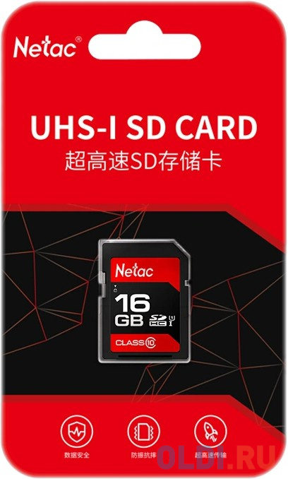 Флеш карта SDHC 16GB Netac P600 <NT02P600STN-016G-R>