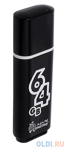 Внешний накопитель 64Gb USB Drive <USB2.0 Smartbuy Glossy series Black (SB64GBGS-K)