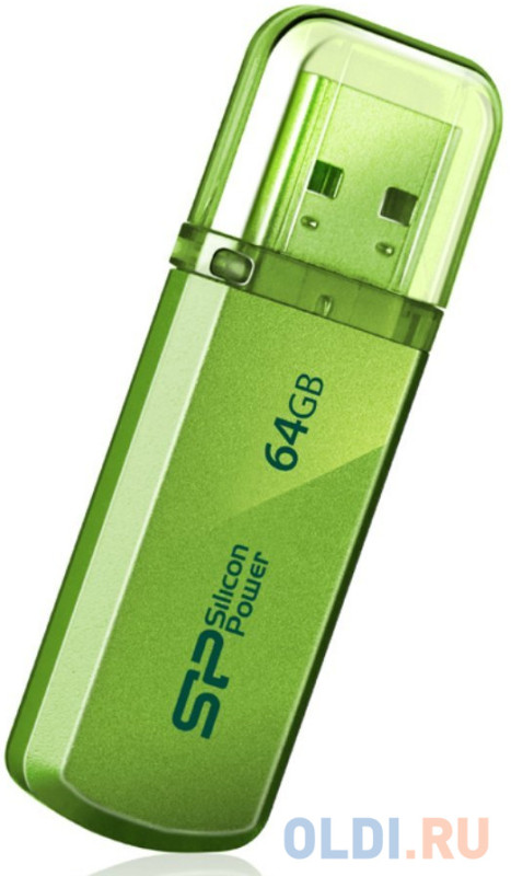 Флешка USB 64GB Silicon Power Helios 101 SP064GBUF2101V1N зеленый