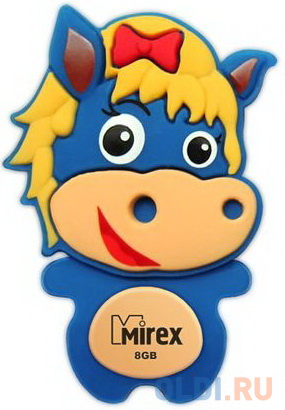 Флеш накопитель 8GB Mirex Horse, USB 2.0, Синий