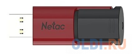 Флеш Диск Netac U182 Red 16Gb <NT03U182N-016G-30RE>, USB3.0, сдвижной корпус, пластиковая чёрно-красная