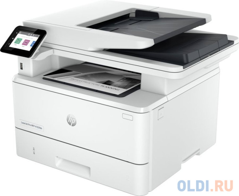 МФУ лазерный HP LaserJet M4103fdn HP (A4,1200dpi,38ppm, 512Mb, 1200 MHz tray 100+250 pages USB+Lan)