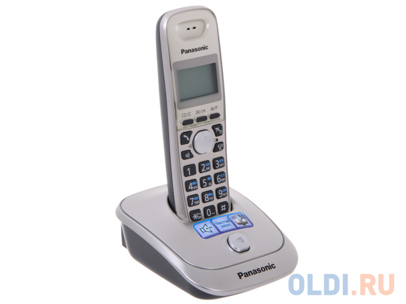 Телефон DECT Panasonic KX-TG2511RUN АОН, Caller ID 50, 10 мелодий, Спикерфон, Эко-режим