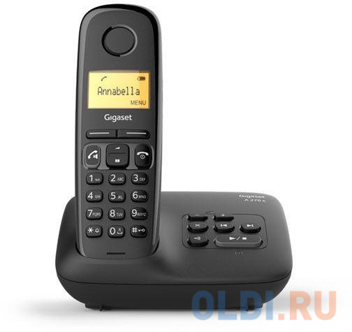 Р/Телефон Dect Gigaset A270A AM RUS черный автооветчик АОН