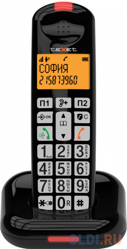 Р/Телефон Dect Texet TX-7855A черный АОН