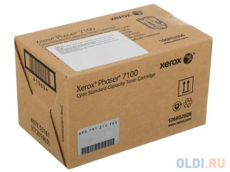 Тонер Xerox 106R02606 106R02606 4500стр Голубой