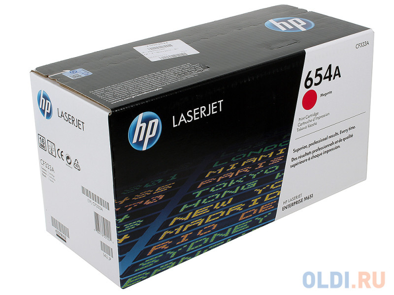 Картридж HP CF333A 654A для LaserJet Enterprise M651 пурпурный