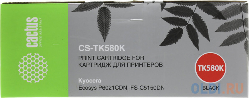 Тонер Cactus CS-TK580K 3500стр Черный