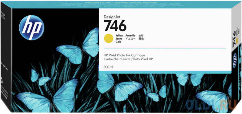 HP 746 300-ml Yellow Ink Cartridge