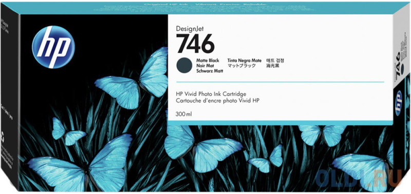 HP 746 300-ml Matte Black Ink Cartridge