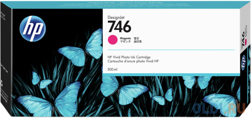 HP 746 300-ml Magenta Ink Cartridge