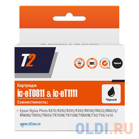 Картридж T2 C13T08114A для Epson Stylus Photo R270/R290/R390/RX690/TX700 черный IC-ET0811