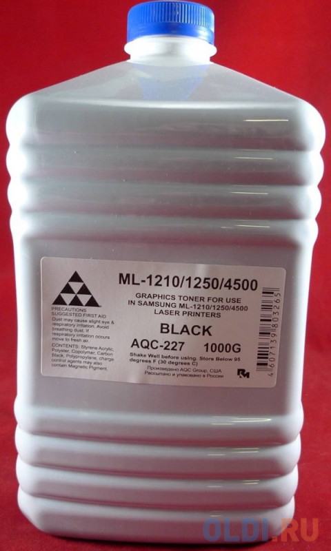 Тонер SAMSUNG ML-1210/1520/1610/40/60/1710/2010/216x/SCX-4x00/3x00 (кан. 1кг) AQC-США фас.Россия