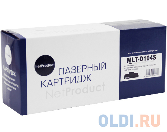 Картридж NetProduct MLT-D104S для Samsung ML-1660/1665/1860/SCX-3200/3205 черный 1500стр