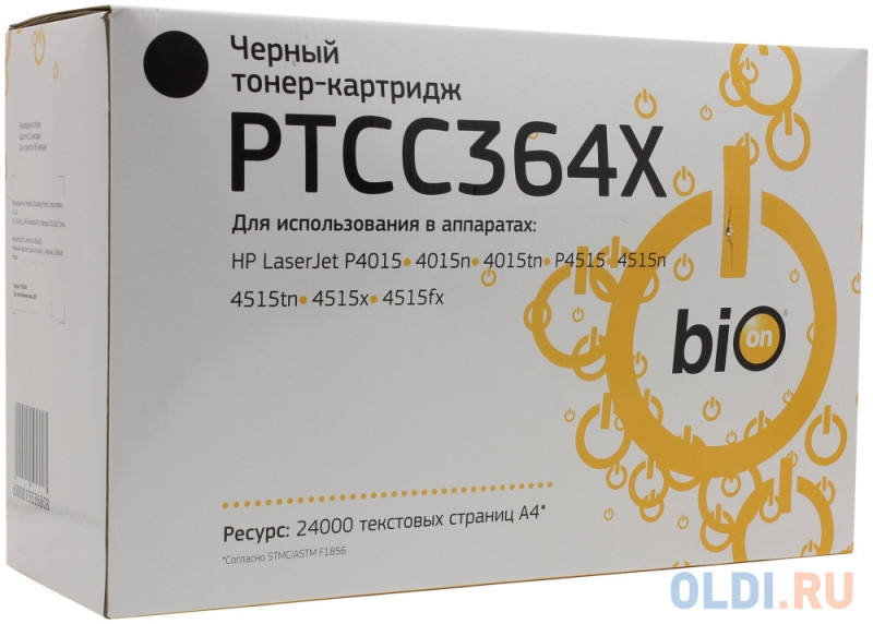 Картридж Bion CC364X 24000стр Черный