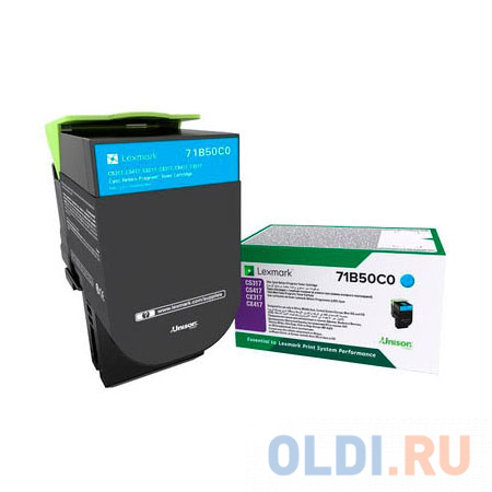 Картридж Lexmark 71B50C0 2300стр Голубой