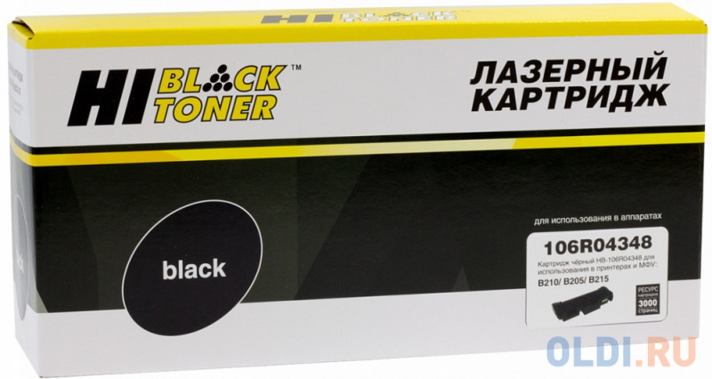 Hi-Black 106R04348  Тонер-картридж для Xerox B205/B210/B215 (3000 стр.) черный